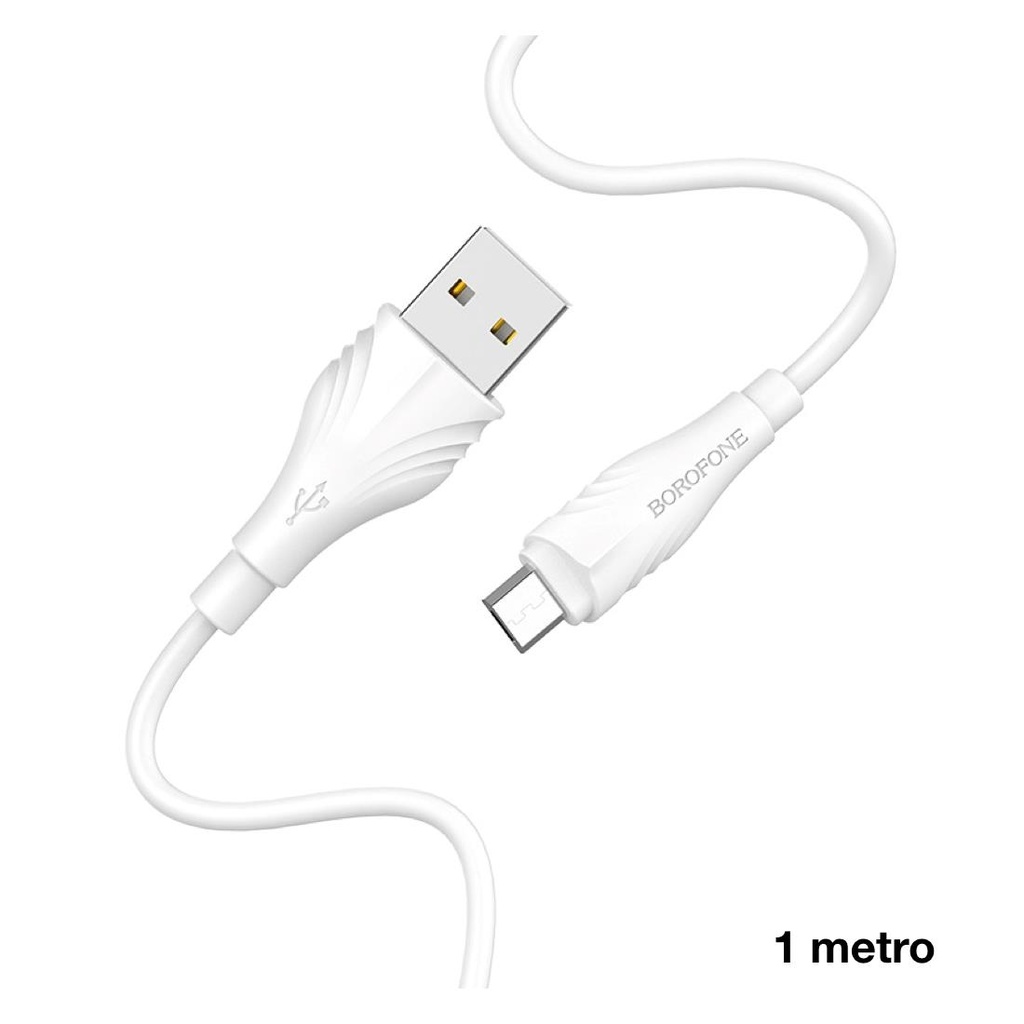 Cable USB a Micro USB 1 metro BOROFONE BX18 Blanco