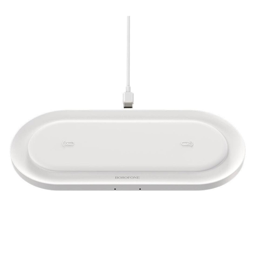 Cargador Inalámbrico10W Borofone BQ7 Blanco