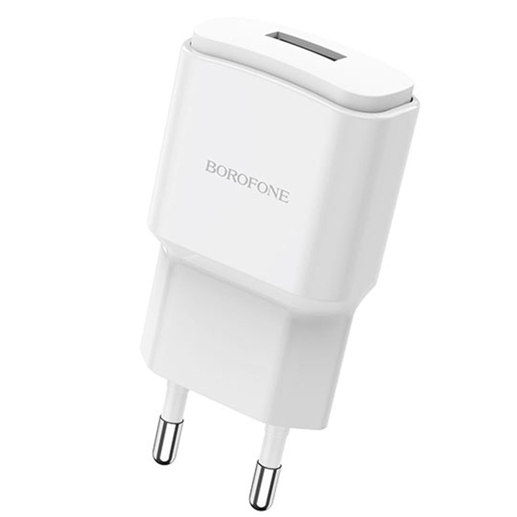 Cargador USB 2.1Amp Borofone BA48A Blanco