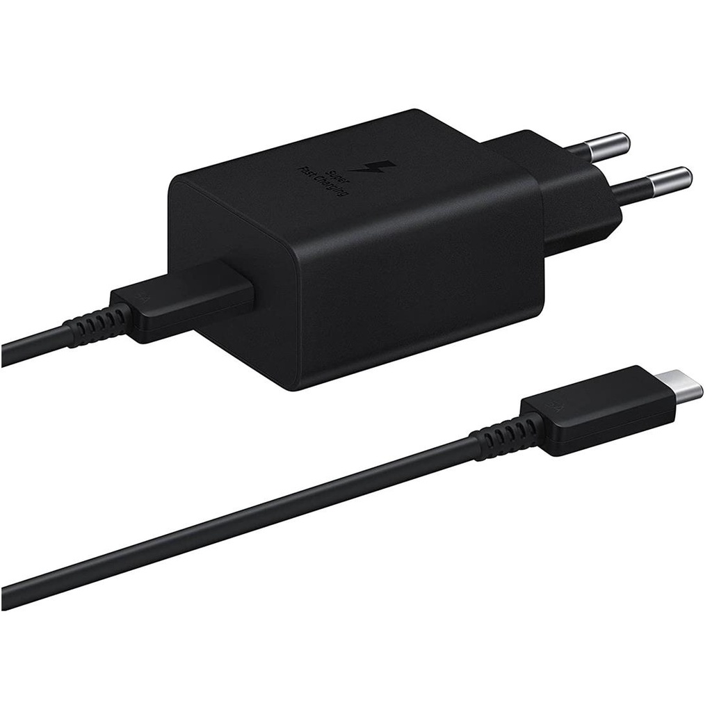 Cargador USB-C 45W+ Cable USB-C Samsung Negro (EP-T4510XBEGEU)