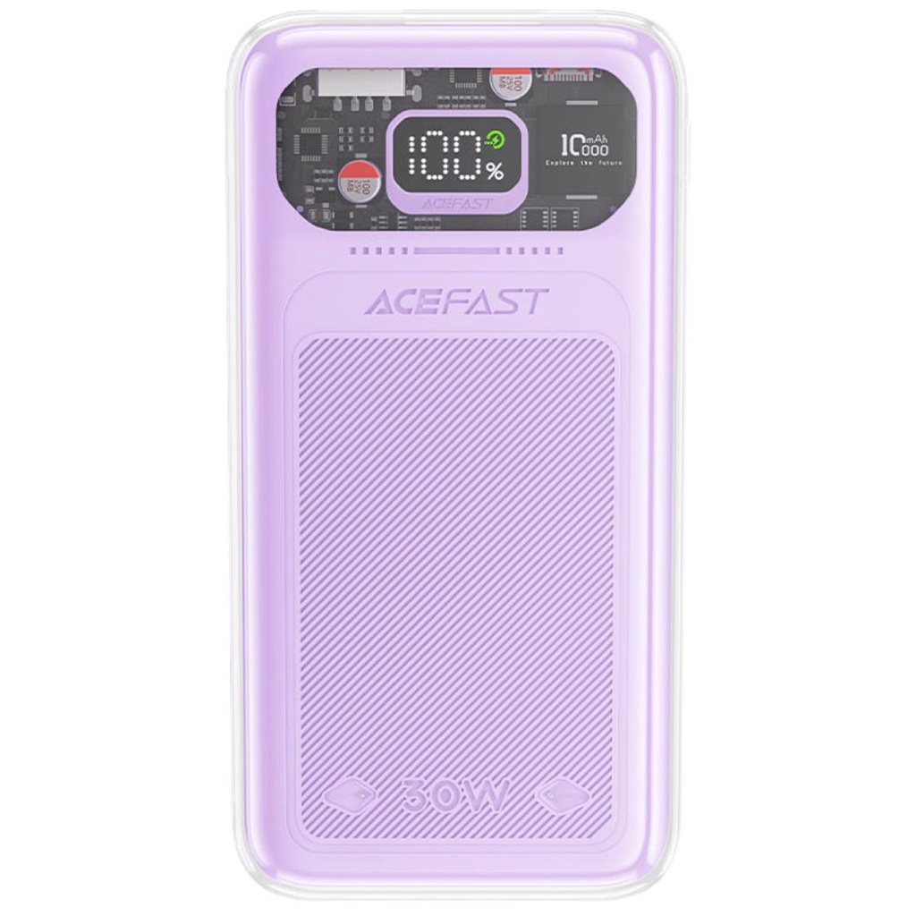 Powerbank 10.000 mAh 30W Acefast M1 Fast Charging Alfalfa Purple