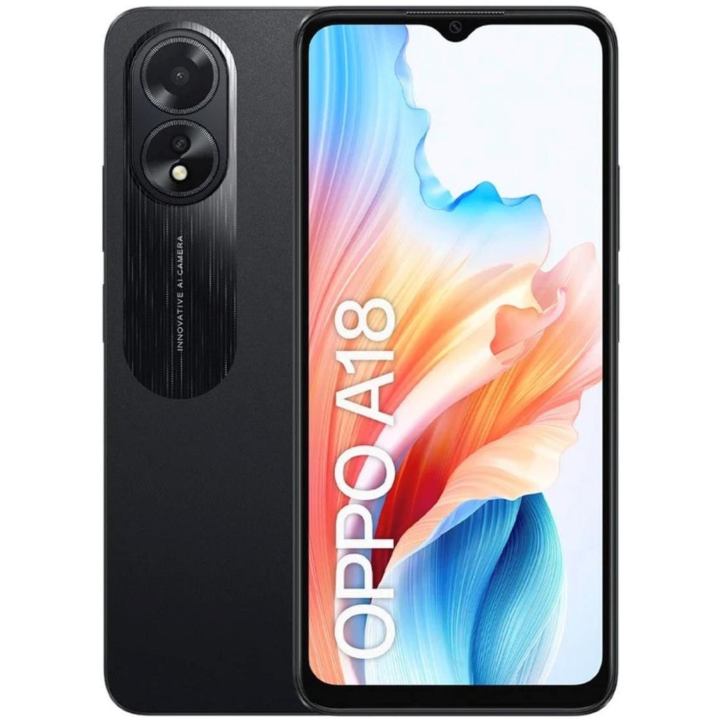 Oppo A18 6,56" HD+ 4GB 128GB 8MP/5MP Golwing Black