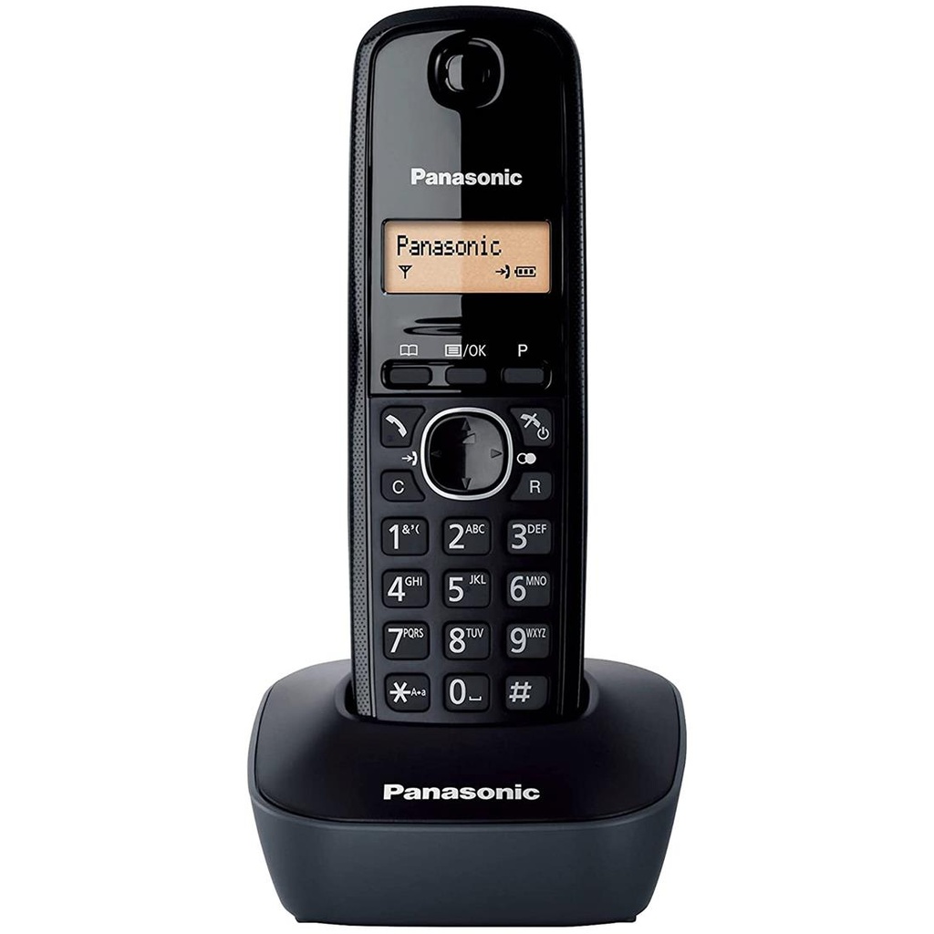 PANASONIC KX-TG1611SPH Teléfono Inalámbrico Dect Negro