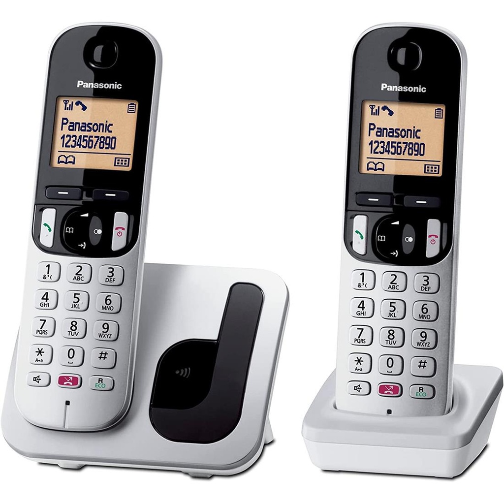 Panasonic KX-TGC252SPS Teléfono inalámbrico Duo Gris/Negro