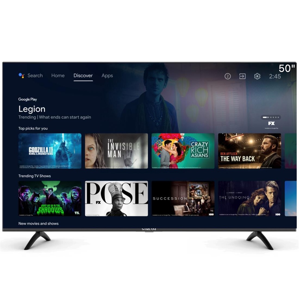 Televisor 50" Stream System Android tv + Google Assistant (S50A50)