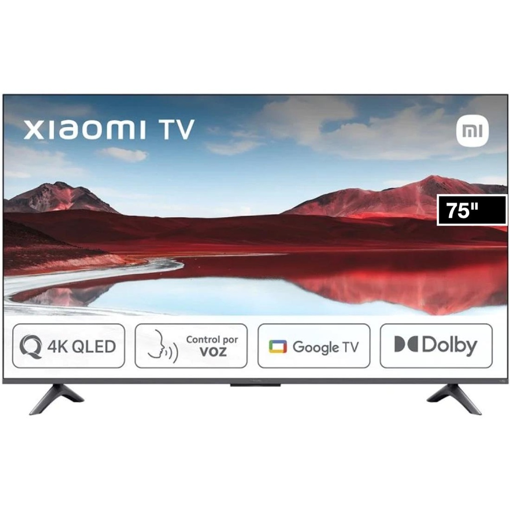 Televisor 75" Xiaomi A PRO 2025 Qled 4K Ultra HD Google ELA5487EU