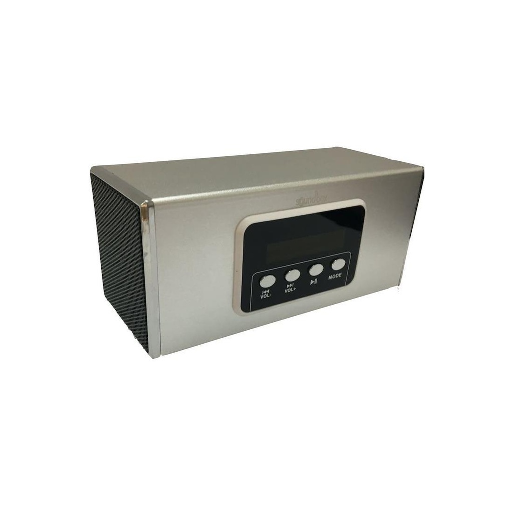 SOUND BOX AF-07 ALTAVOZ MP3 USB/MICRO SD PLATA