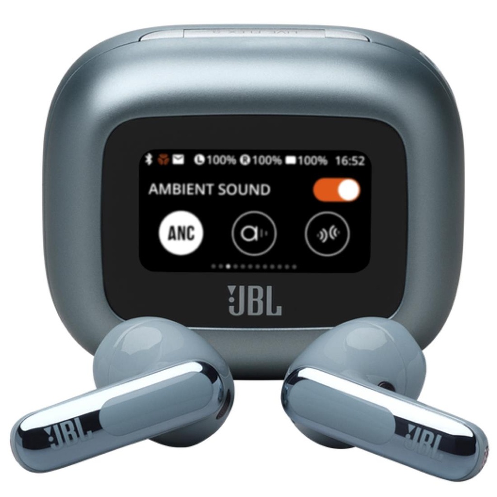 JBL Live Flex 3 Auricular Bluetooth con Cancelación de Ruido y pantalla Azul