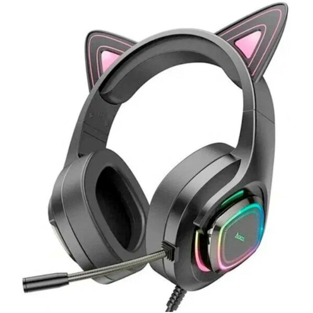 Hoco W107 Auricular Gaming con Luces LED y conexión USB y Jack Phantom