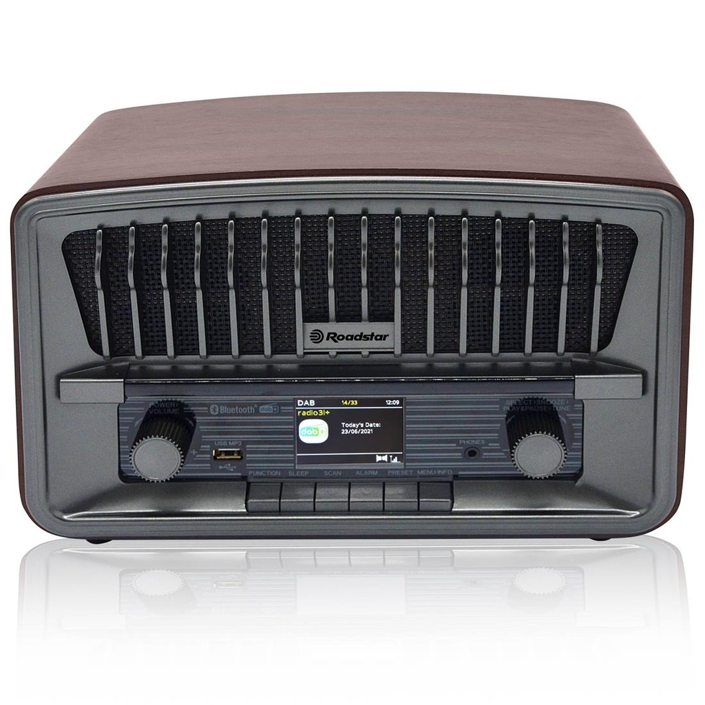 Roadstar HRA-270 D+BT Radio Retro con DAB+, Bluetooth y USB