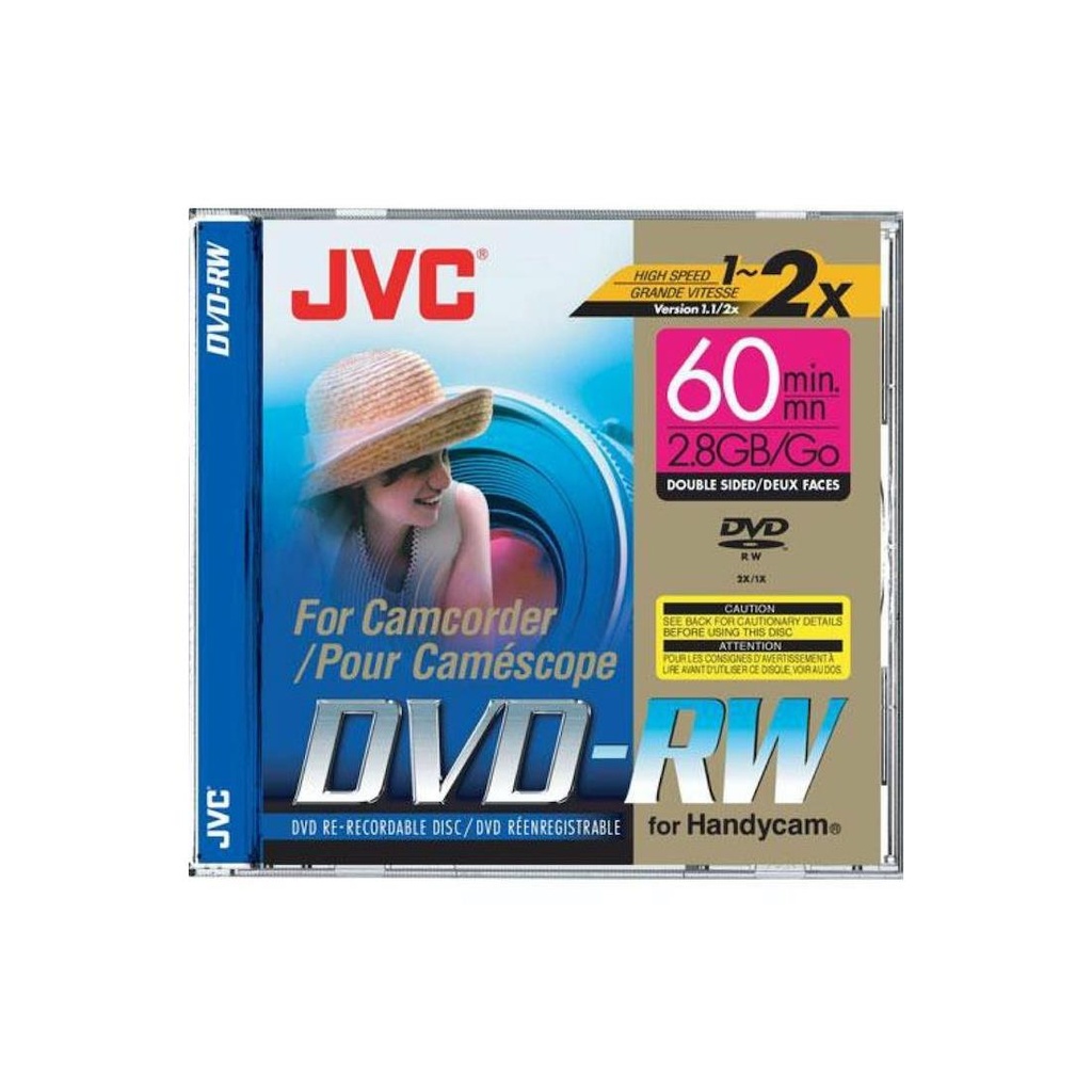 JVC DVD-RW 60 MIN. REGRABABLE VIDEOCÁMARA