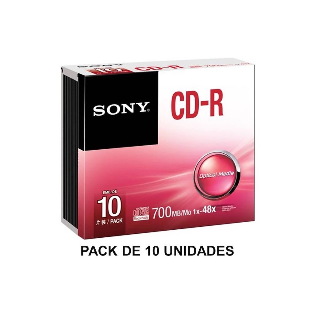 SONY CD-R80 48X 700 MB (PACK DE 10)