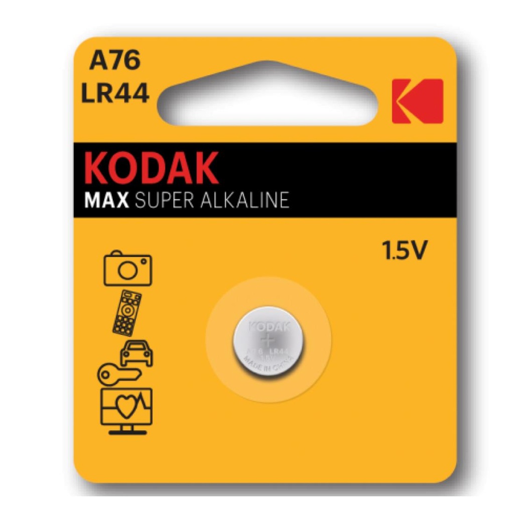 KODAK A76/LR44  BATERÍA LITHIUM 1.5V 1 UND (30986336/B)