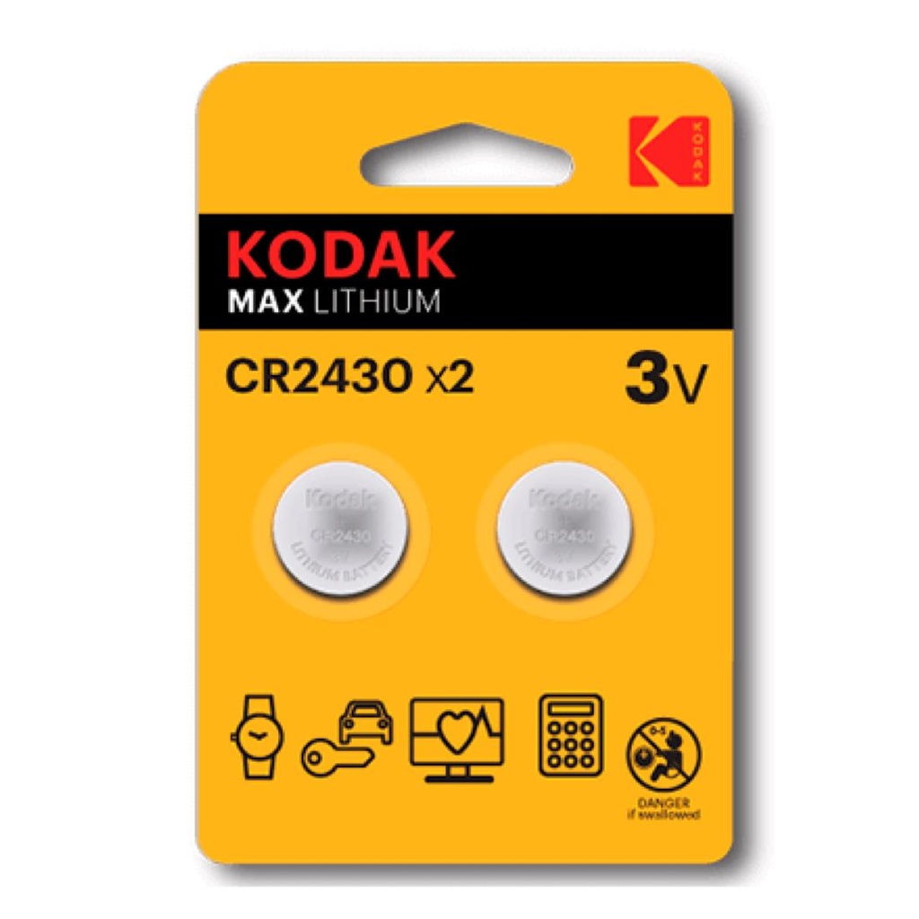 KODAK CR2430 BATERÍA LITHIUM 3V 2 UNDS (30417755)