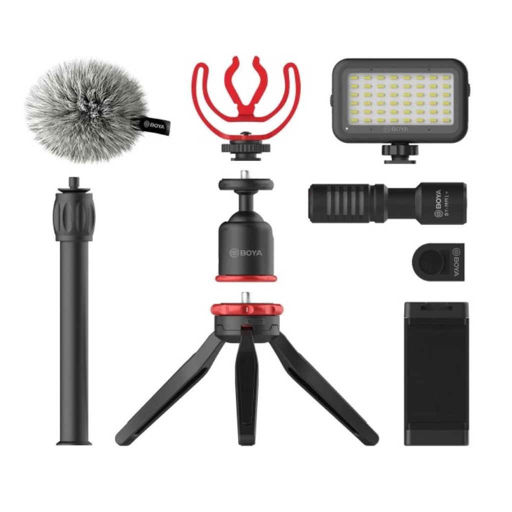 BOYA BY-VG350 Kit Vlogger con LED para Smartphone