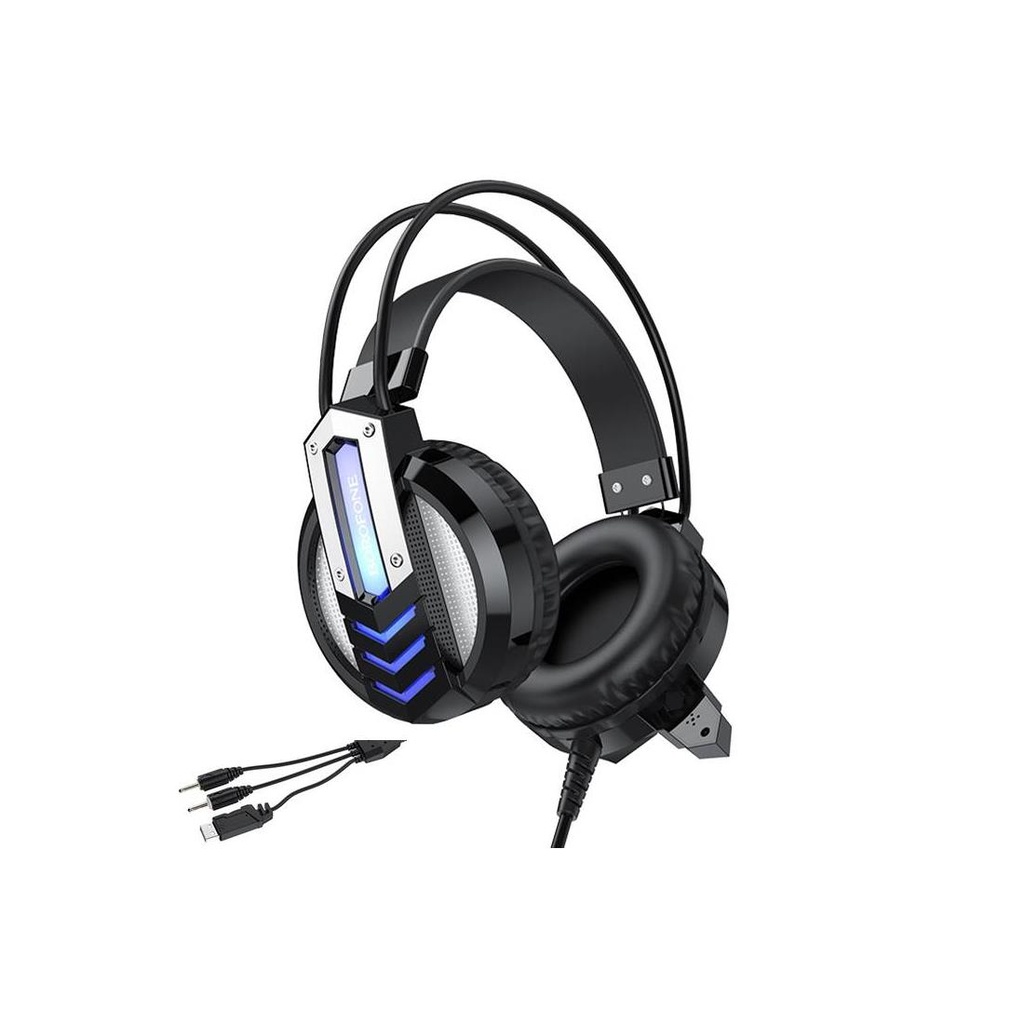 Auricular Borofone Bo100 Gaming 3.5Mm + Usb Negro