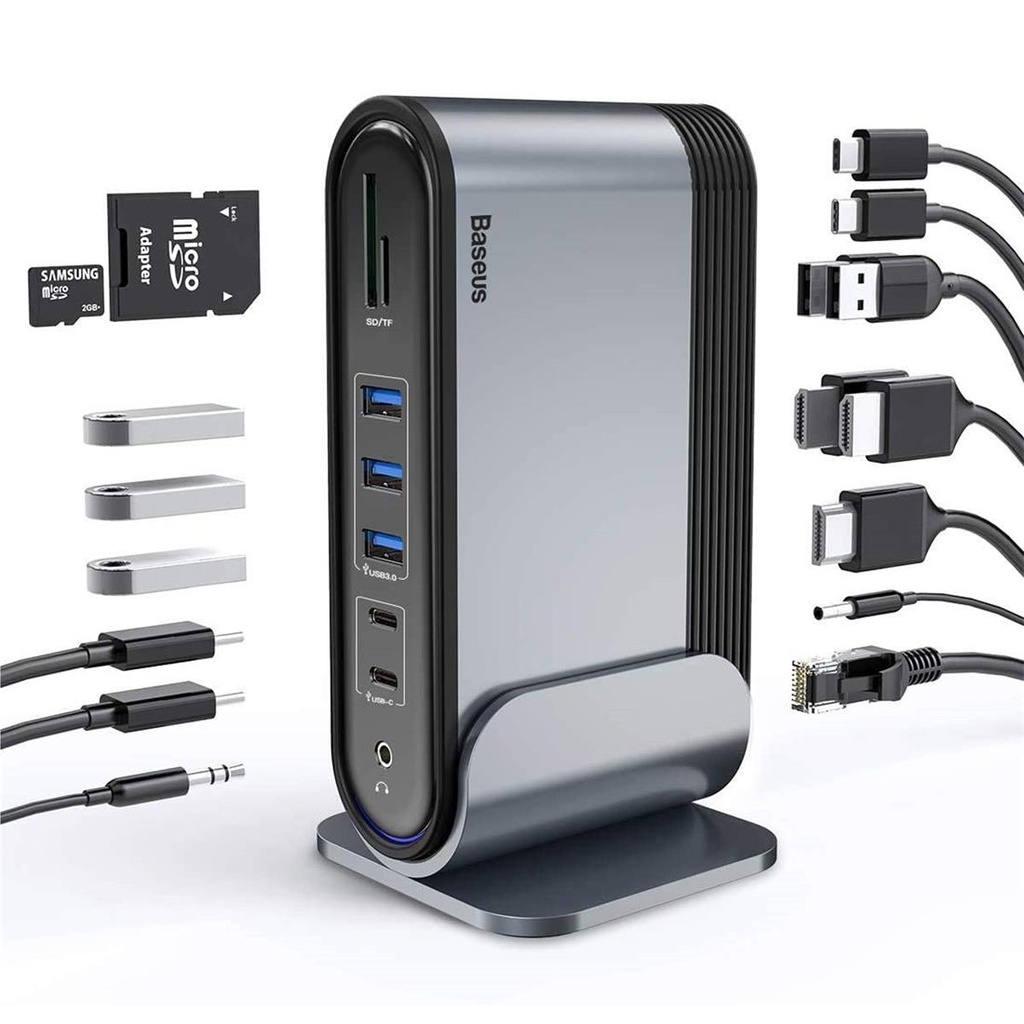 Baseus CAHUB-DG0G Hub 17-1 USB-C 3x HDMI