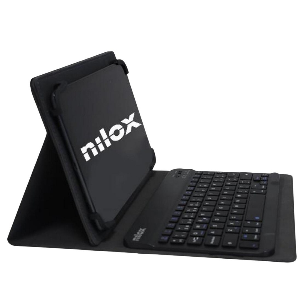 Nilox Funda con Teclado Bluetooth 10" Negra (NXKB01)