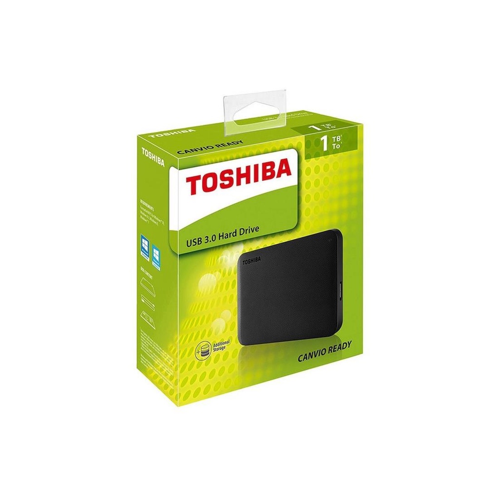 DISCO DURO EXTERNO TOSHIBA 1 TB USB 3.0 CANVIO BASIC