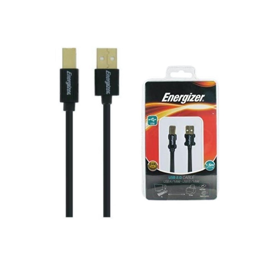 ENERGIZER LCAECUSBAB15 CABLE USB PARA IMPRESORA DE 1.5 MTS