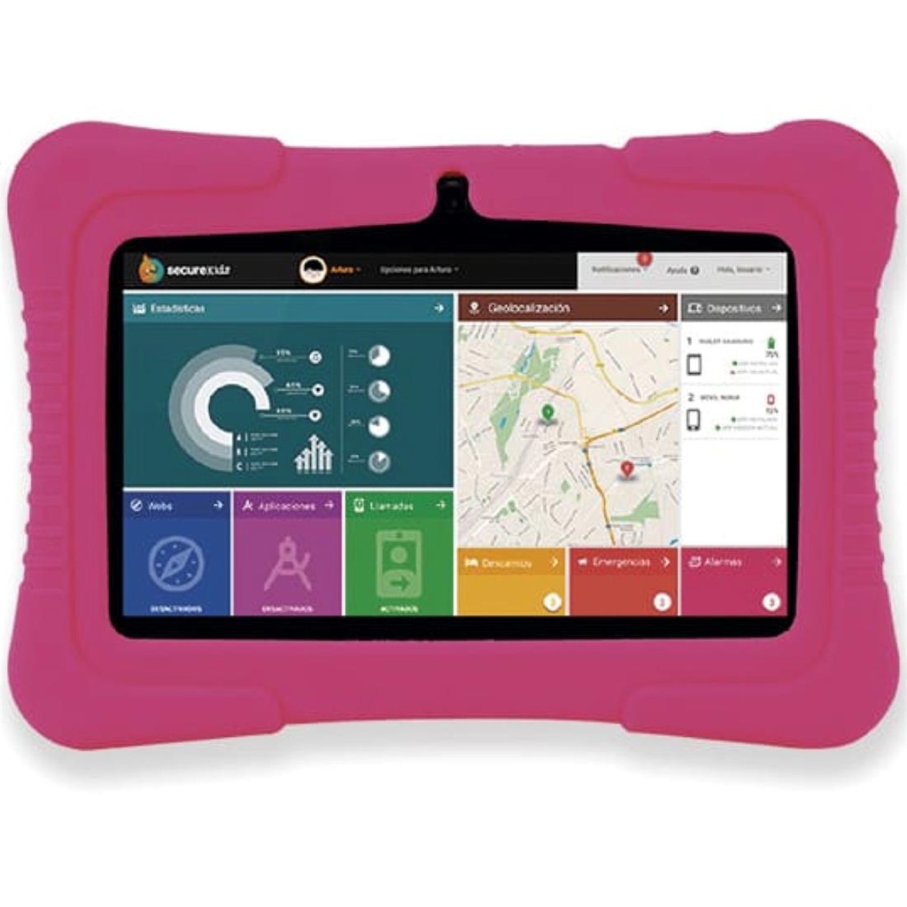 SaveFamily Tablet Kids 7" 2GB 32GB Rosa