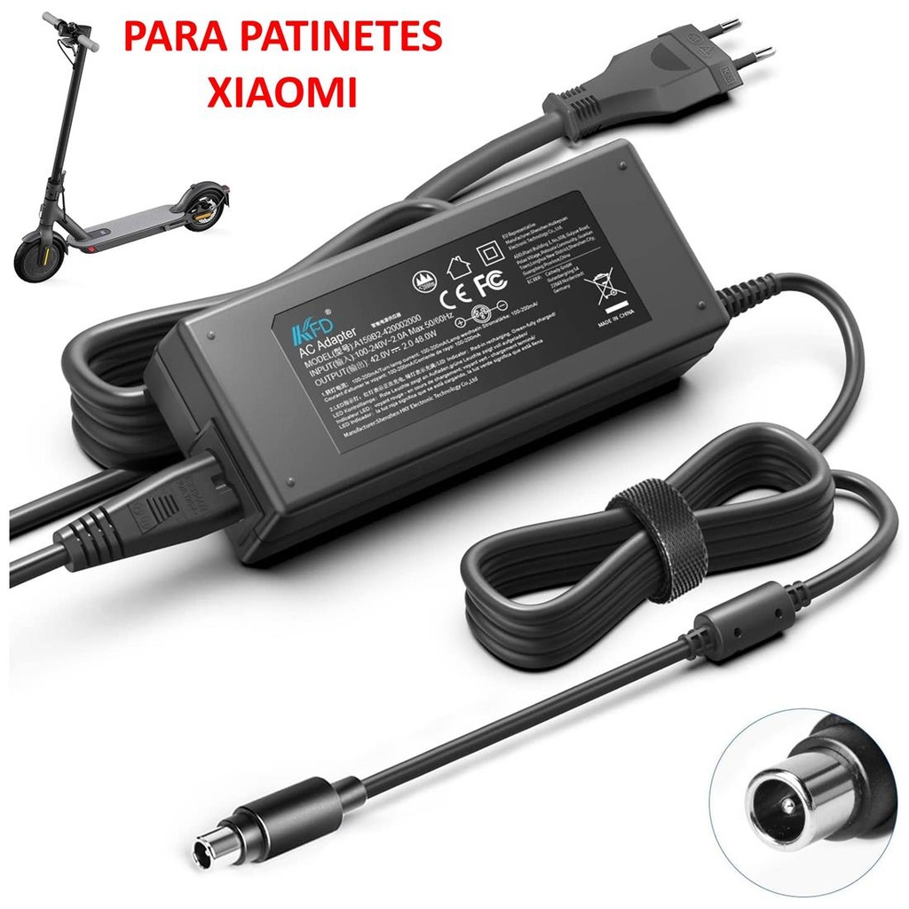 Cargador Compatible para patinetes Xiaomi 42v 2Amp