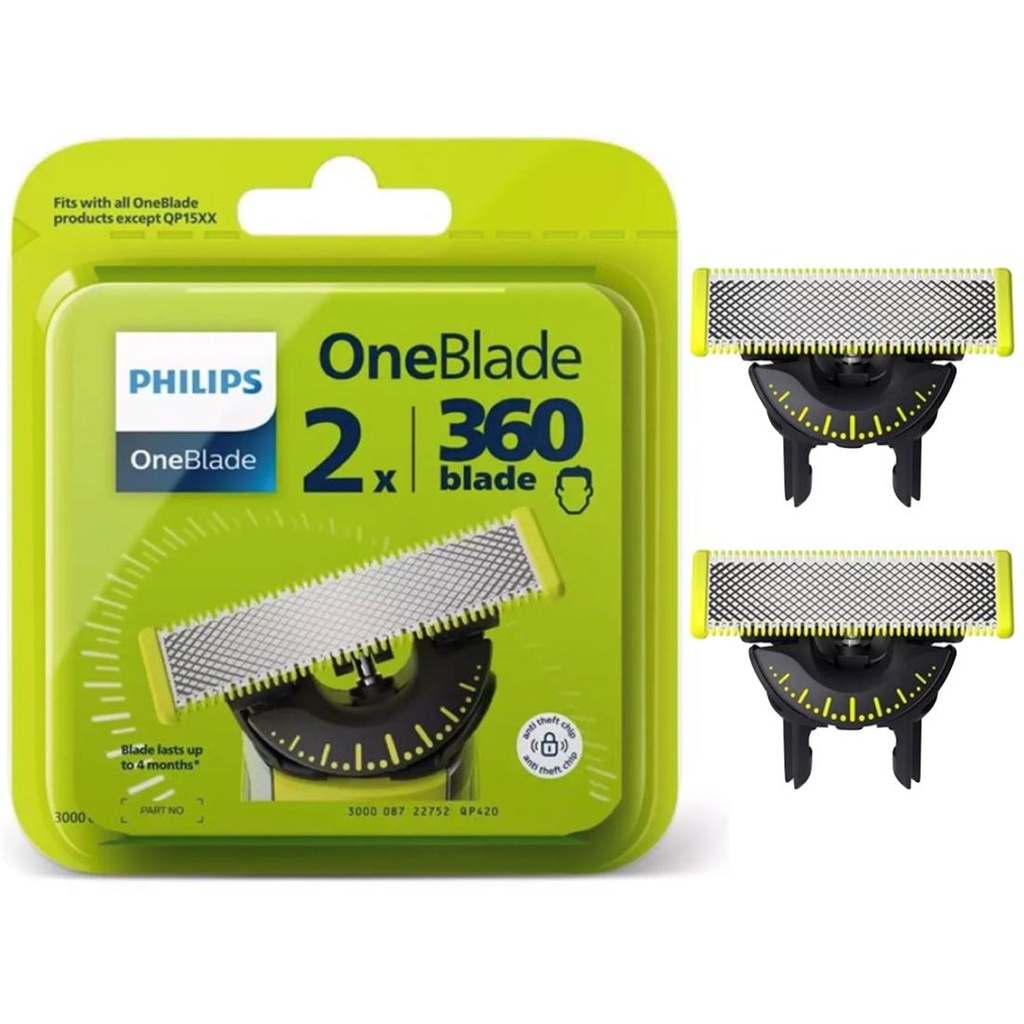 Philips QP420/50 OneBlade 360 Cuchilla Flexible Pack 2