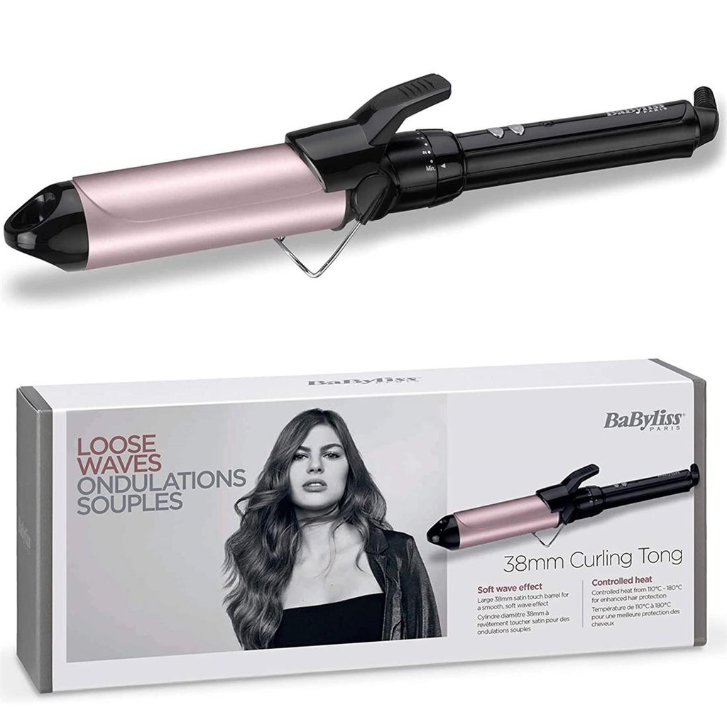 Babyliss C-338E Tenacilla de 38mm con 10 temperaturas