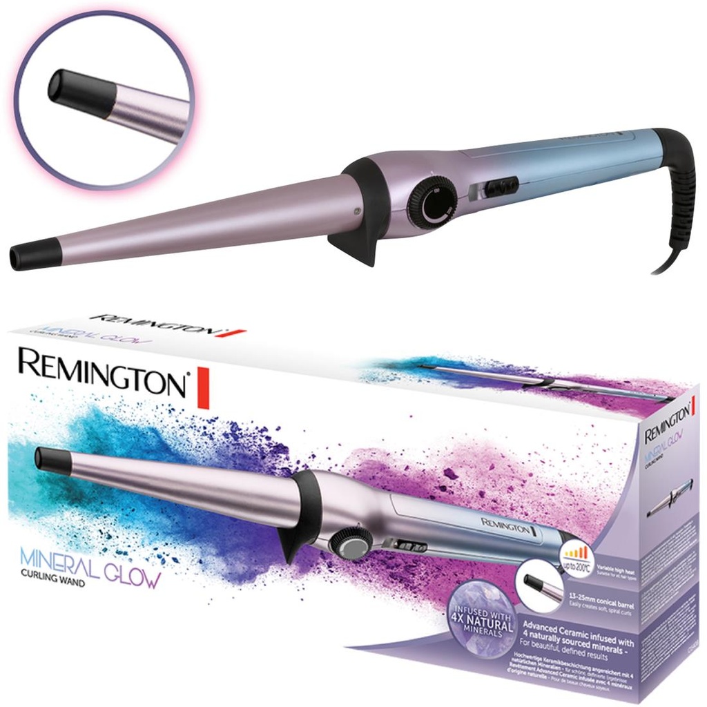 REMINGTON CI5408 RIZADOR MINERAL GLOW 13-25MM 200º