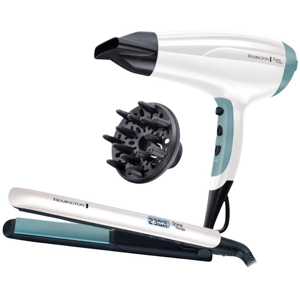 Remington S8500GP Secador 2300W y Alisador Shine Therapy 230º