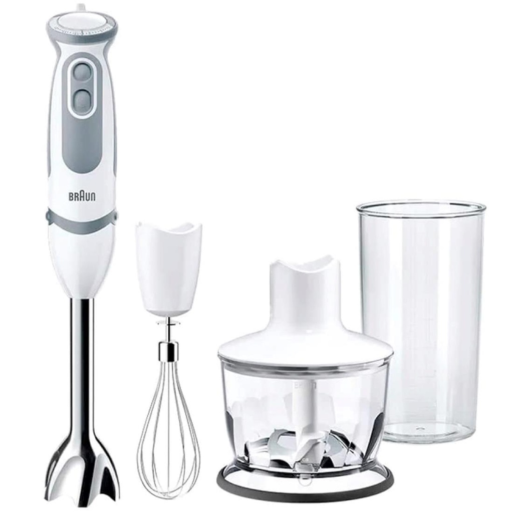 Braun MQ5235WH Batidora de Brazo 1.000W Kit 3 accesorios