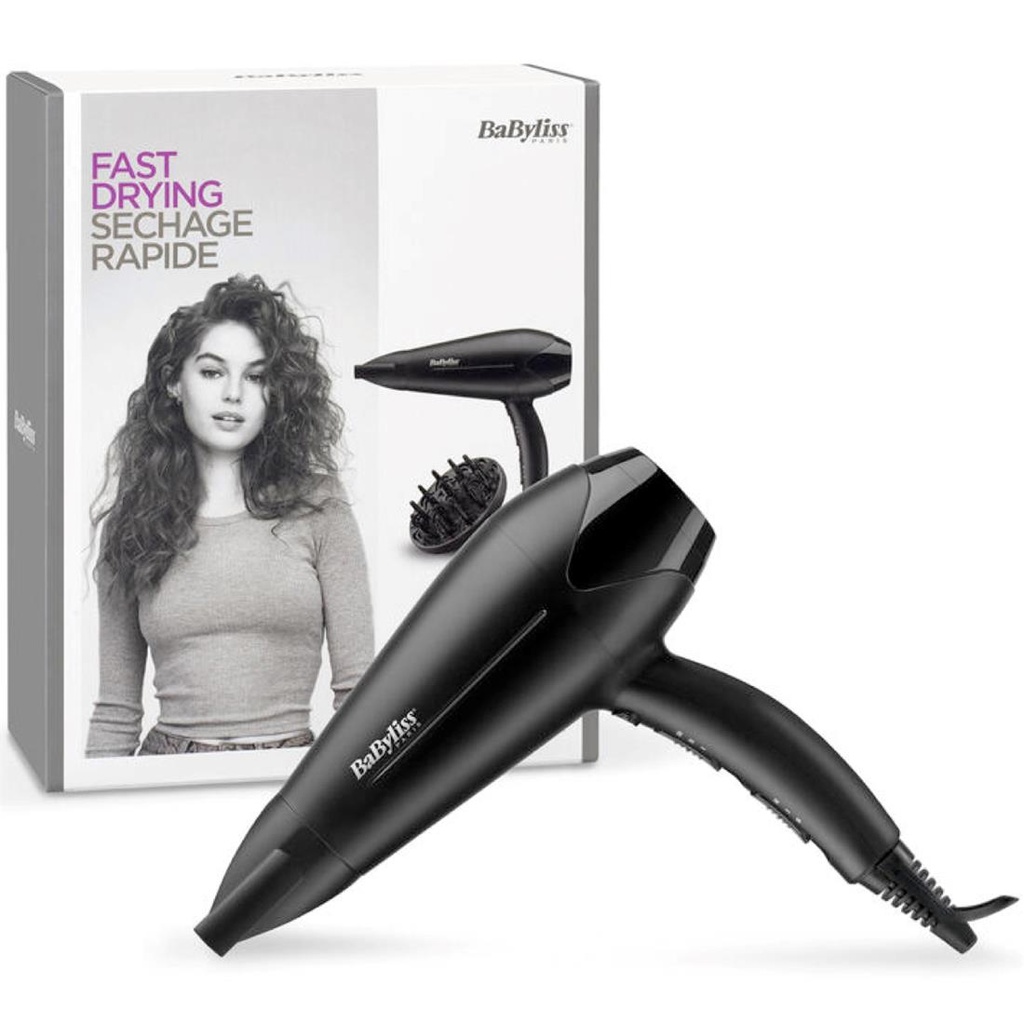 Babyliss D563D Secador de Pelo 2100W con Difusor