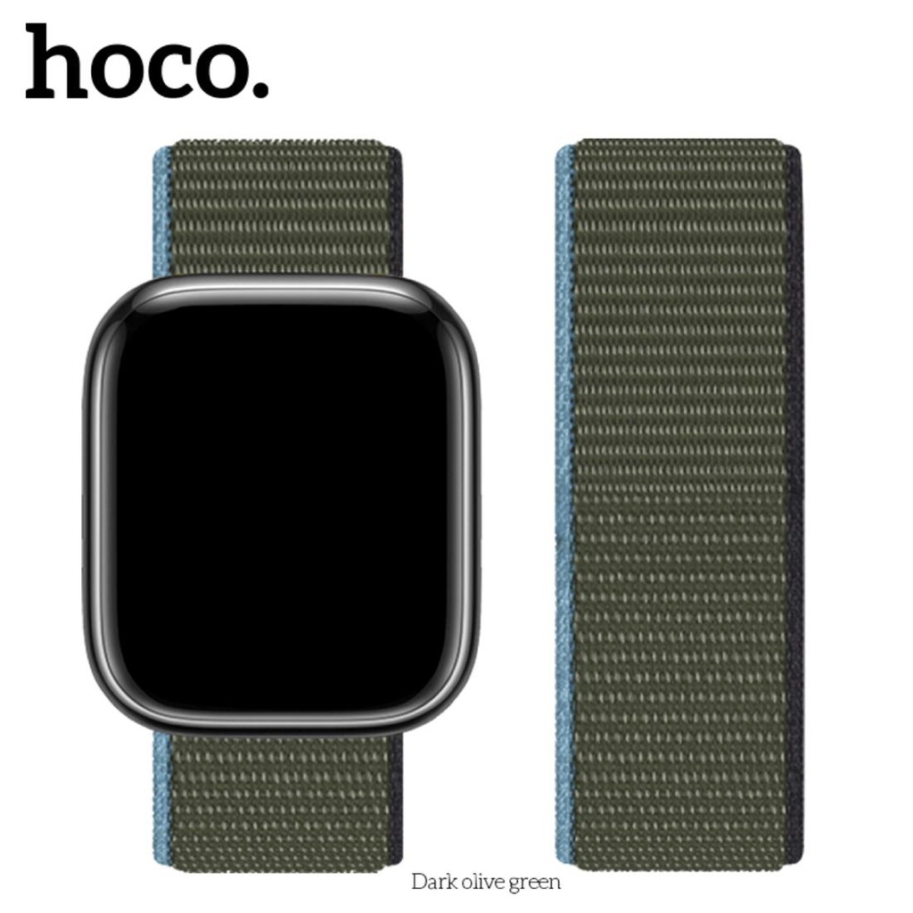 Hoco iWatch WA02 Correa Nylon Verde Oliva Oscuro