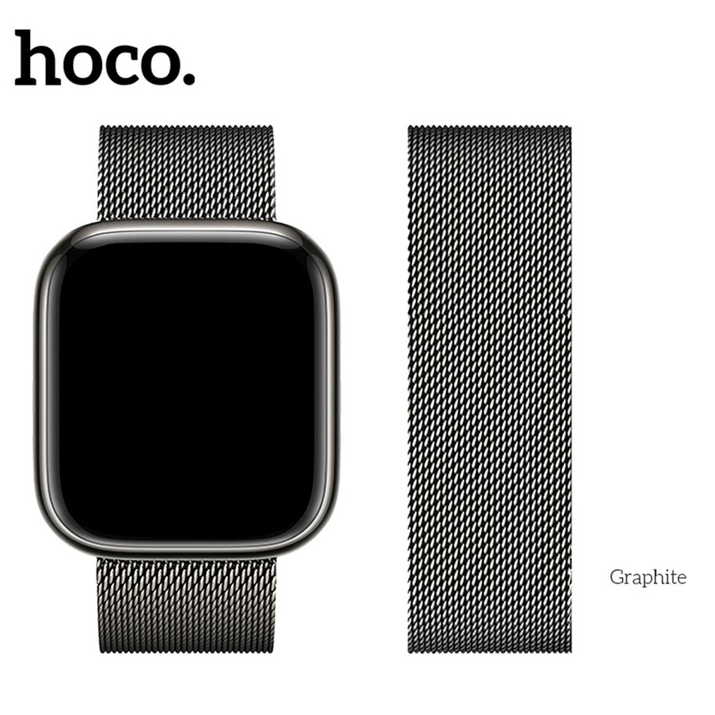 Hoco iWatch WA03 Simple Beauty Series Milanese Steel Strap (38/40/41mm) Graphite