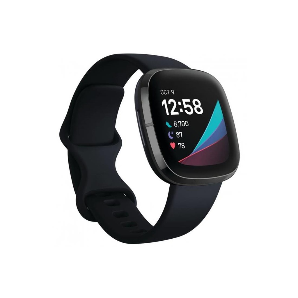 FITBIT SENSE GRIS CARBÓN Y ACERO INOX (FB512BKBK)