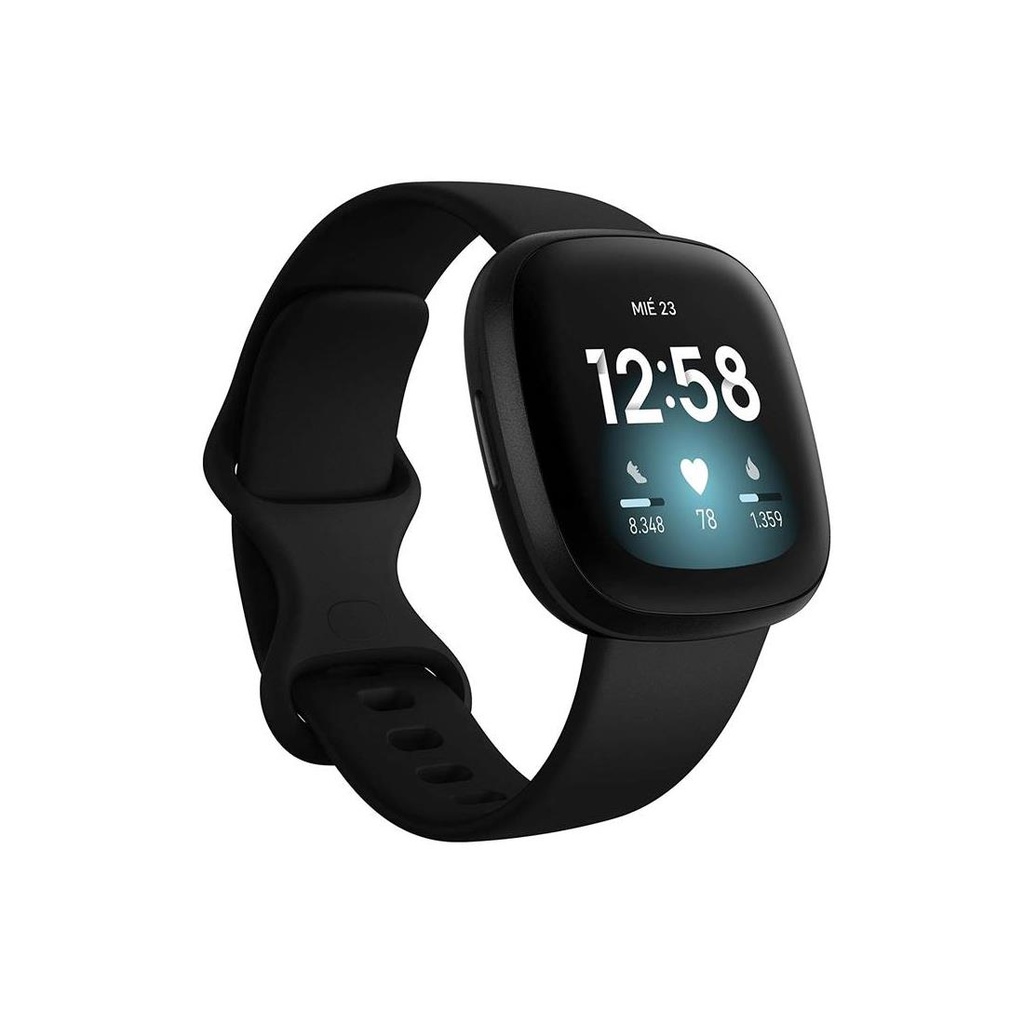 FITBIT VERSA 3 NEGRO Y ALUMINIO NEGRO (FB511BKBK)