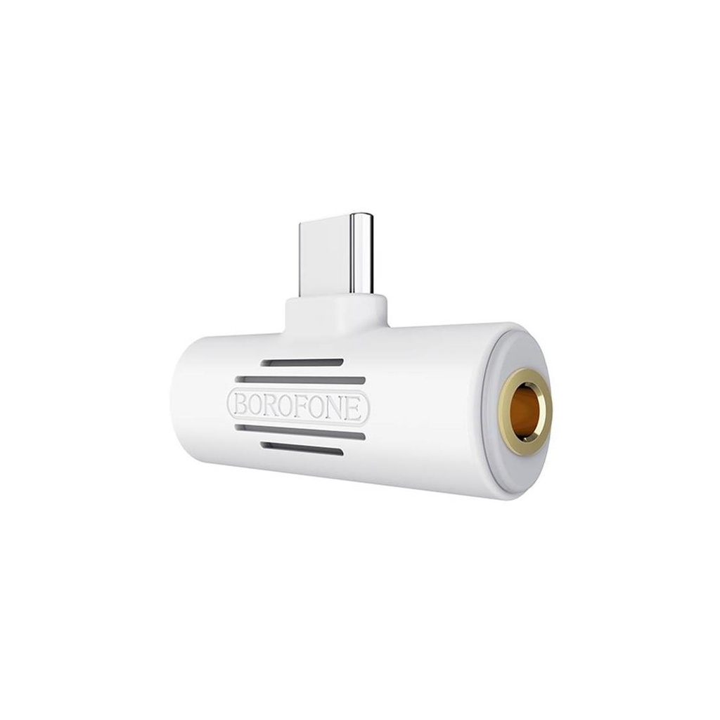 BOROFONE BV8 ADAPTADOR JACK 3.5MM - USB-C BLANCO