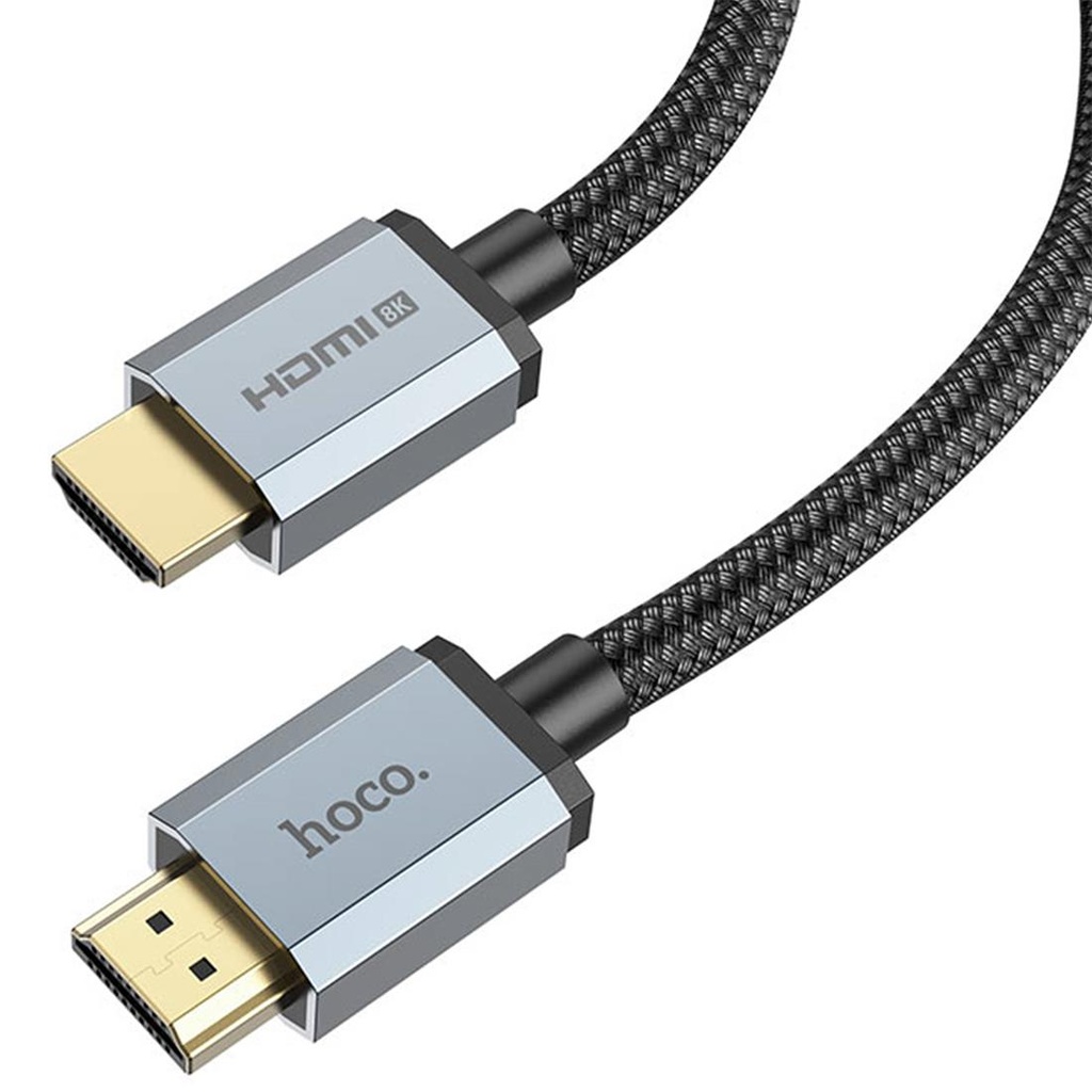 Cable HDMI HDTV 2.1 Ultra Hd 8K 1 m Hoco US03 Negro