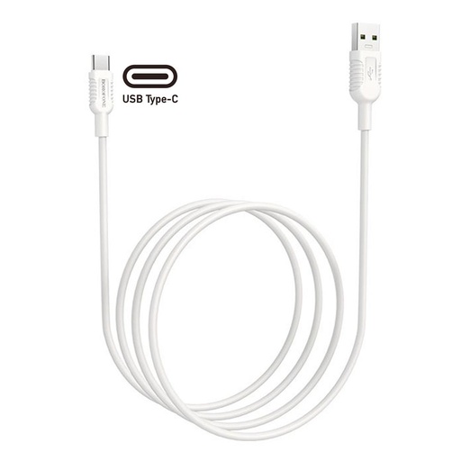 [4040300627] Cable USB a USB-C 1.2 metros 5Amp Borofone BX33 Blanco