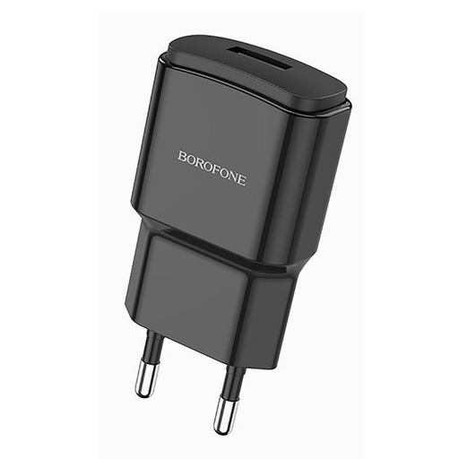 [4040300624] Cargador USB 2.1Amp Borofone BA48A Negro