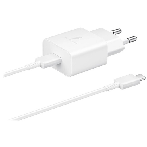 [4040300591] Cargador USB-C 15W+ Cable USB-C a USB-C 1 m Samsung (EP-T1510) Blanco