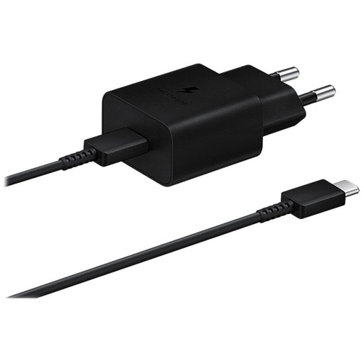 [4040300589] Cargador USB-C 15W+ Cable USB-C a USB-C 1 m Samsung (EP-T1510) Negro