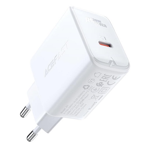 [4040300536] Cargador USB-C 20W Acefast A1 Blanco