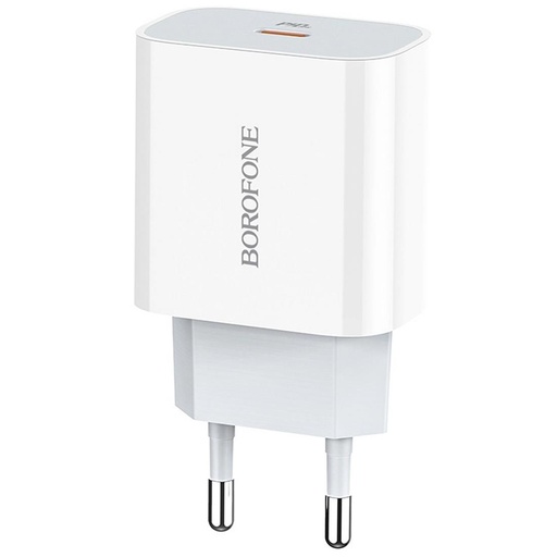 [4040300510] Cargador USB-C 20W Borofone BA38A Plus Blanco