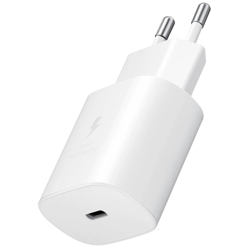 [4040300475] Cargador USB-C 25W Samsung ET-TA800 BLANCO (SIN CABLE)