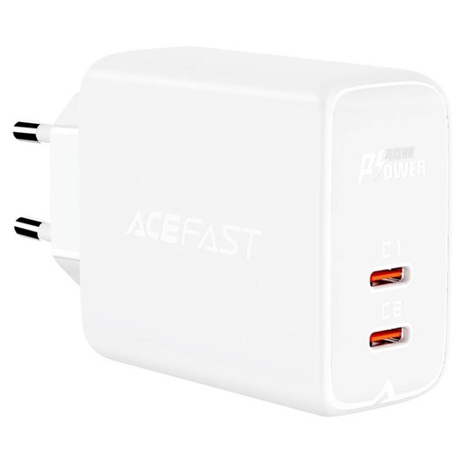 [4040300535] Cargador USB-C 40W Acefast A9 Blanco