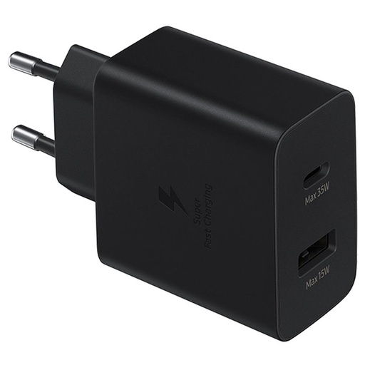 [4040300681] Cargador USB-C y USB 35W Samsung (EP-TA220NBEGEU) Negro