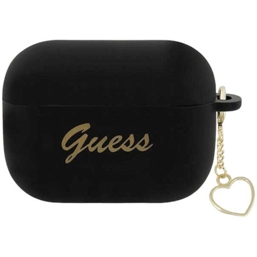 [4040400305] Guess GUAP2LSCHSK Airpods Pro 2 Cover Black Silicone