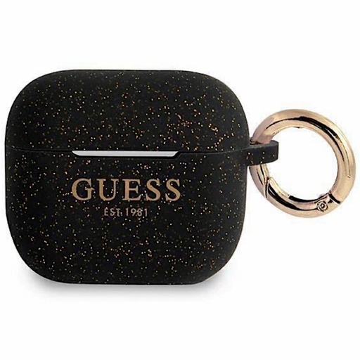 [4040400255] Guess GUS3SGGEK Airpods 3 Cover Negro Silicona