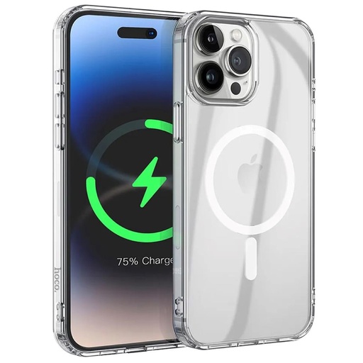 [4040300896] Hoco Funda Transparente Antigolpes con Magsafe para Iphone 15